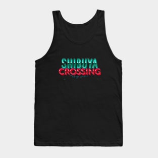 Famous Shibuya Crossing Design Tokyo misprint Tank Top